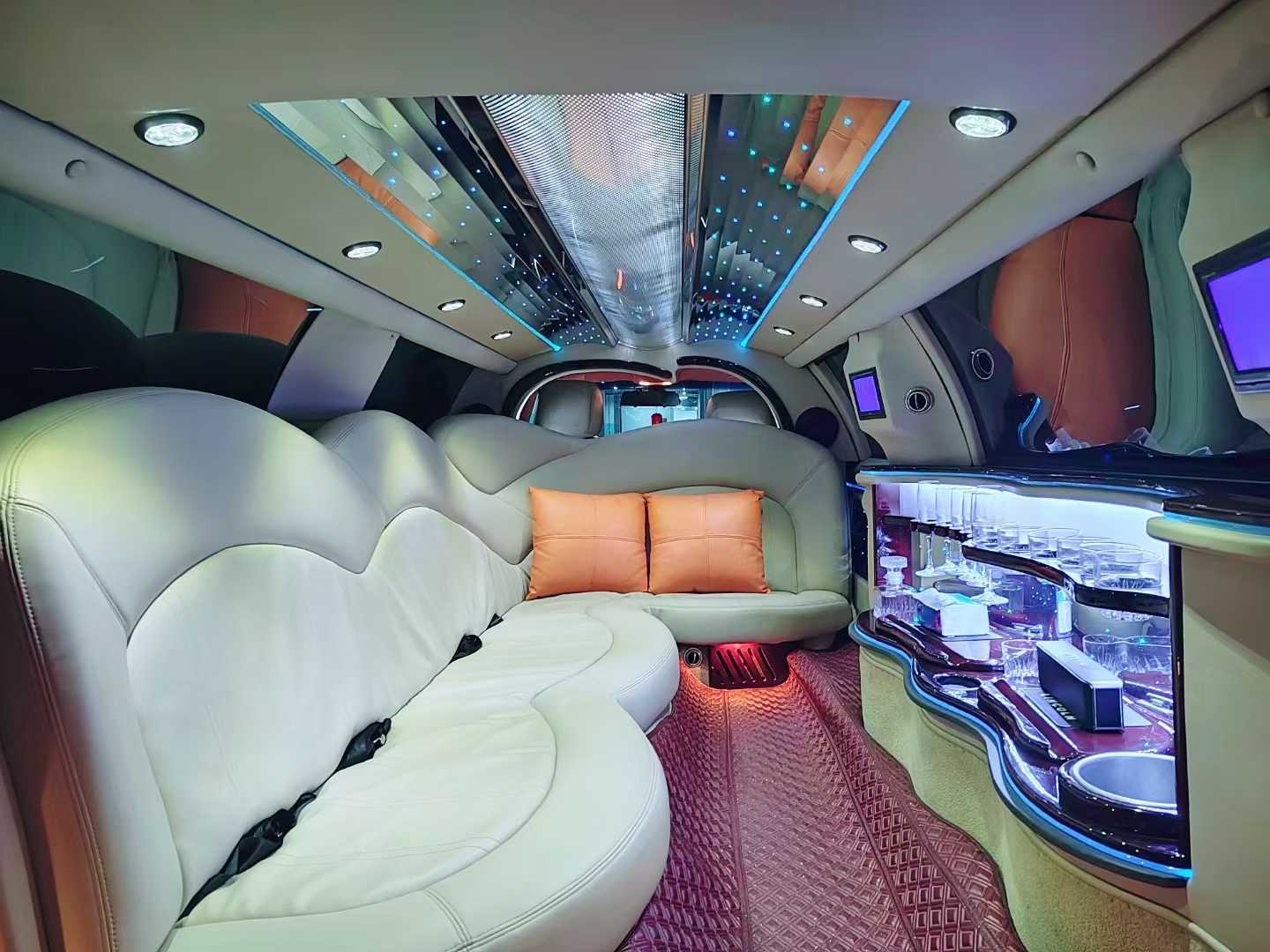 东莞加长林肯婚车车内图